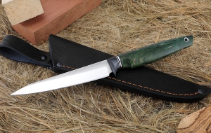 Нож Ферзь Elmax рукоять G10 черная, карельская береза зеленая Нож Ферзь Elmax рукоять G10 черная, карельская береза зеленая