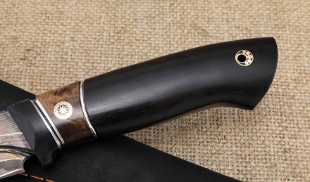 Нож Странник дамаск с долом ламинированный с воронением рукоять карбон карельская береза коричневая черный граб Нож Странник дамаск с долом ламинированный с воронением рукоять карбон карельская береза коричневая черный граб