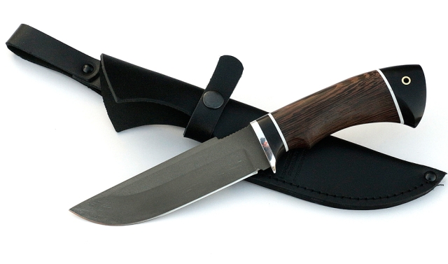 Нож Алтай сталь Х12МФ, рукоять венге-черный граб 