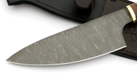 Нож Шеф №4 сталь дамаск, рукоять береста - _MG_6195.jpg