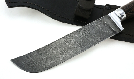 Нож Узбекский малый сталь дамаск, рукоять венге Нож Узбекский малый сталь дамаск, рукоять венге