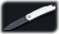 Нож складной Колибри, сталь Х12МФ, рукоять накладки акрил белый
