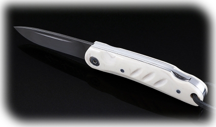 Нож складной Колибри, сталь Х12МФ, рукоять накладки акрил белый Нож складной Колибри, сталь Х12МФ, рукоять накладки акрил белый