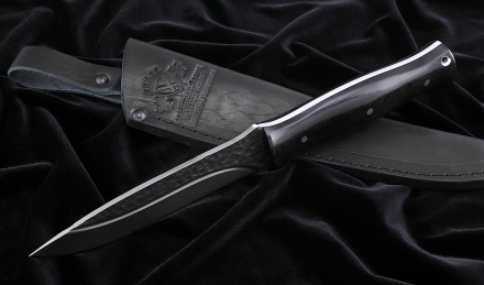 Нож №37 Х12МФ цельнометаллический рукоять черный граб Нож №37 Х12МФ цельнометаллический рукоять черный граб
