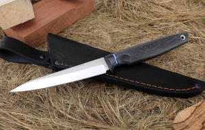 Нож Ферзь Elmax рукоять G10 черная, карбон