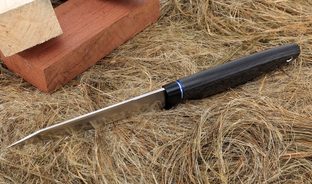 Нож Ферзь Elmax рукоять G10 черная, карбон