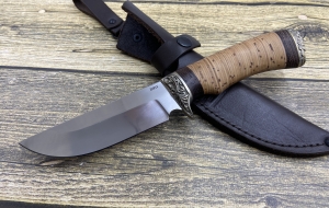 Нож "Универсал" сталь Elmax, рукоять береста (распродажа) 