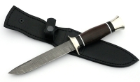 Нож Лидер-2 сталь дамаск, рукоять венге-черный граб - _MG_3112.jpg