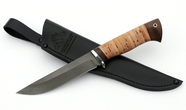 Нож Тритон-2 сталь Х12МФ, рукоять береста 
