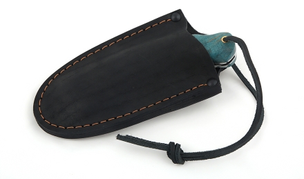 Складной нож Таежник из дамасской стали, рукоять накладки карельская береза стабилизированная зеленая Складной нож Таежник из дамасской стали, рукоять накладки карельская береза стабилизированная зеленая