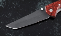 Нож Като, сталь Х12МФ, складной, рукоять накладки акрил красный - Нож Като, сталь Х12МФ, складной, рукоять накладки акрил красный