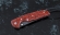 Складной нож Като, сталь Х12МФ, рукоять накладки акрил красный