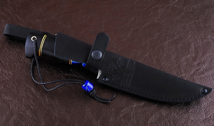 Нож Дельфин сталь Х12МФ, рукоять черный граб акрил, мельхиор Нож Дельфин сталь Х12МФ, рукоять черный граб акрил, мельхиор