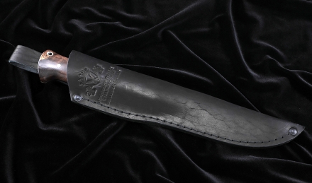 Нож №37 Х12МФ цельнометаллический рукоять карельская береза коричневая