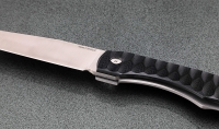 Нож складной Тор сталь S390 резная накладки G10 + AUS8 (подшипники, клипса) - Нож складной Тор сталь S390 резная накладки G10 + AUS8 (подшипники, клипса)