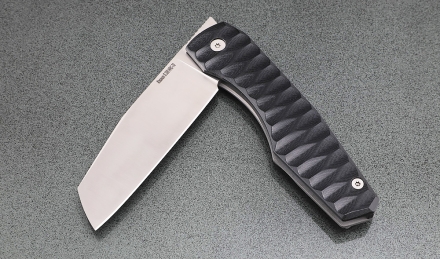 Нож складной Тор сталь S390 резная накладки G10 + AUS8 (подшипники, клипса)