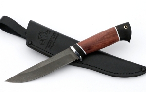 Нож Тритон-2 сталь Х12МФ, рукоять бубинга-черный граб