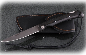 Нож складной Мексиканец, сталь Х12МФ, рукоять накладки акрил черный Нож складной Мексиканец, сталь Х12МФ, рукоять накладки акрил черный