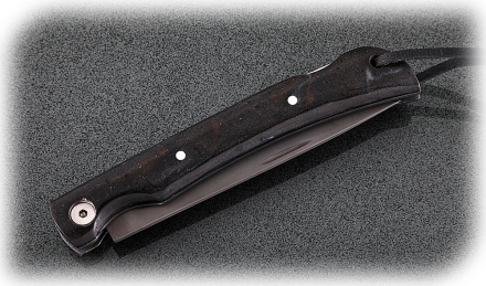 Нож складной Мексиканец, сталь Х12МФ, рукоять накладки акрил черный Нож складной Мексиканец, сталь Х12МФ, рукоять накладки акрил черный