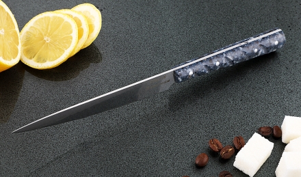 Кухонный нож Шеф №7 сталь 95Х18, рукоять синий акрил Кухонный нож Шеф №7 сталь 95Х18, рукоять синий акрил