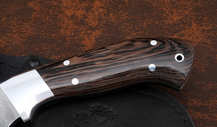 Тяпка №8 сталь 95Х18 (следы ковки) цельнометаллическая, рукоять венге