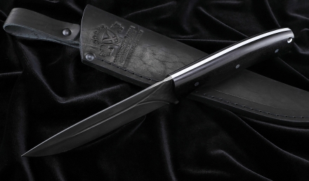Нож №38 Х12МФ цельнометаллический рукоять черный граб Нож №38 Х12МФ цельнометаллический рукоять черный граб
