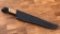 Нож Учар М390 рукоять G10 черная, акрил синий, зебрано
