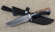 Нож Алтай сталь Х12МФ, рукоять карельская береза акрил черный