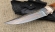 Эксклюзивный нож "Байкал" из ламинированного дамаска, материал рукояти мокумэ-ганэ железное дерево