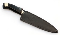 Нож Шеф №11 сталь Х12МФ рукоять черный граб латунь - _MG_217574.jpg
