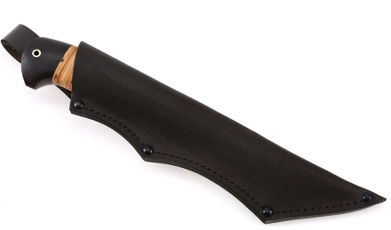 Нож Каратель сталь дамаск-долы рукоять береста