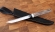 Нож Сойка М390 рукоять G10 черная, рог лося, карельская береза коричневая