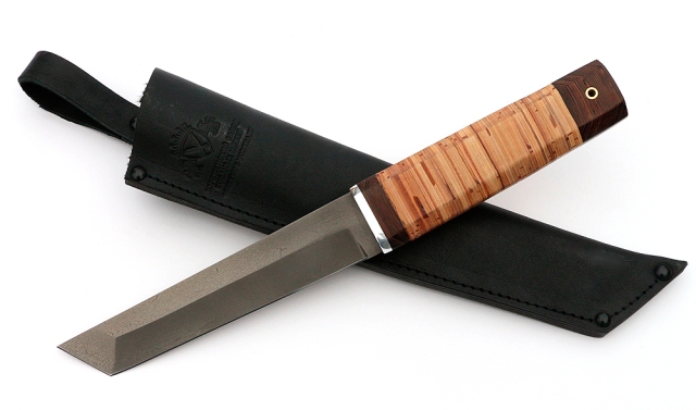 Нож Тантуха-3 сталь Х12МФ, рукоять береста 