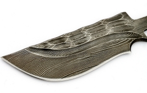 Клинок Сурок, сталь дамаск, камень-долы