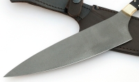 Нож Шеф №13 сталь Х12МФ рукоять черный граб латунь - _MG_2171jr.jpg