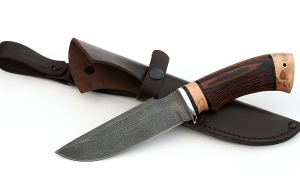 Нож Алтай сталь ХВ-5, рукоять венге-карельская береза Нож Алтай сталь ХВ-5, рукоять венге-карельская береза