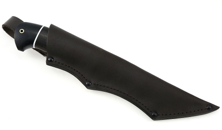 Нож Каратель сталь дамаск-долы рукоять черный граб венге