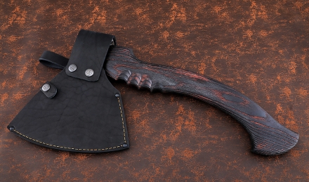 Топор-18 "Мясной" (варка металлов: углерод+ХВГ) рукоять ясень брашированный Топор-18 "Мясной" (варка металлов: углерод+ХВГ) рукоять ясень брашированный