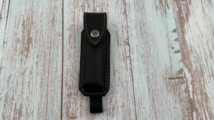 Складной нож "Журавль" сталь х12мф, накладки G10 черная с клипсой 