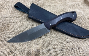 Нож "Голубь-2" сталь х12мф цм, накладки черный граб (распродажа) 