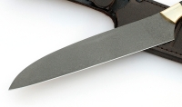Нож Шеф №14 сталь Х12МФ рукоять черный граб латунь - _MG_2168vl.jpg