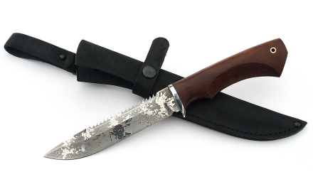 Нож Рыболов-2 сталь D2, рукоять коричневый граб
