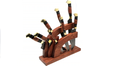 Подставка для ножей дерево бубинга Подставка для ножей дерево бубинга