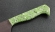 Нож Шеф №1 сталь Х12МФ, рукоять зеленый акрил