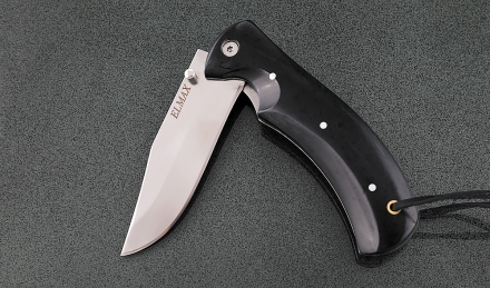 Складной нож Дельфин, сталь Elmax, рукоять накладки акрил черный Складной нож Дельфин, сталь Elmax, рукоять накладки акрил черный
