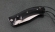 Нож Дельфин, сталь Elmax, складной, рукоять накладки акрил черный
