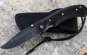 Складной нож Дельфин, сталь дамаск, рукоять накладки венге Складной нож Дельфин, сталь дамаск, рукоять накладки венге