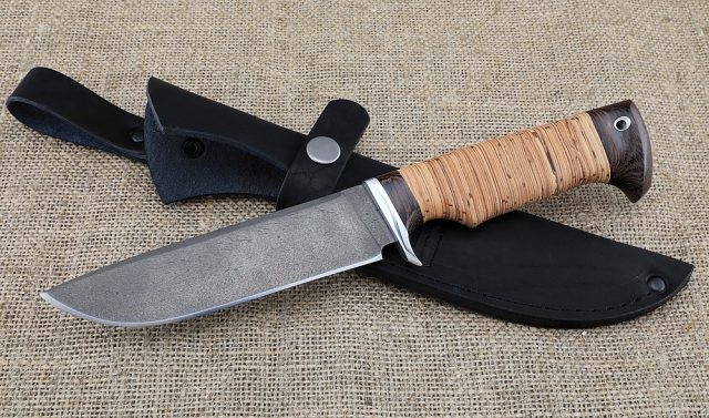 Нож Барракуда-3 сталь Х12МФ рукоять береста (NEW) 