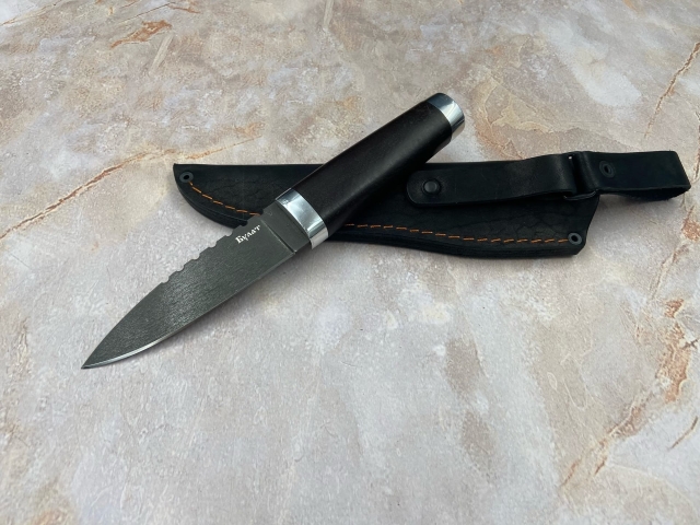 Нож Танто малый сталь булат рукоять черный граб (распродажа) 