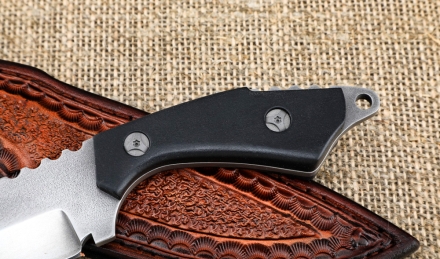 Нож Финт-4 Х12МФ акрил черный